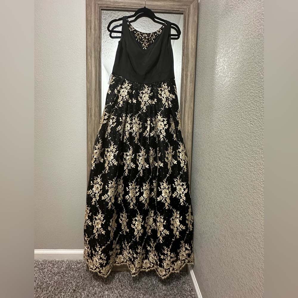 Eliza J military ball gown